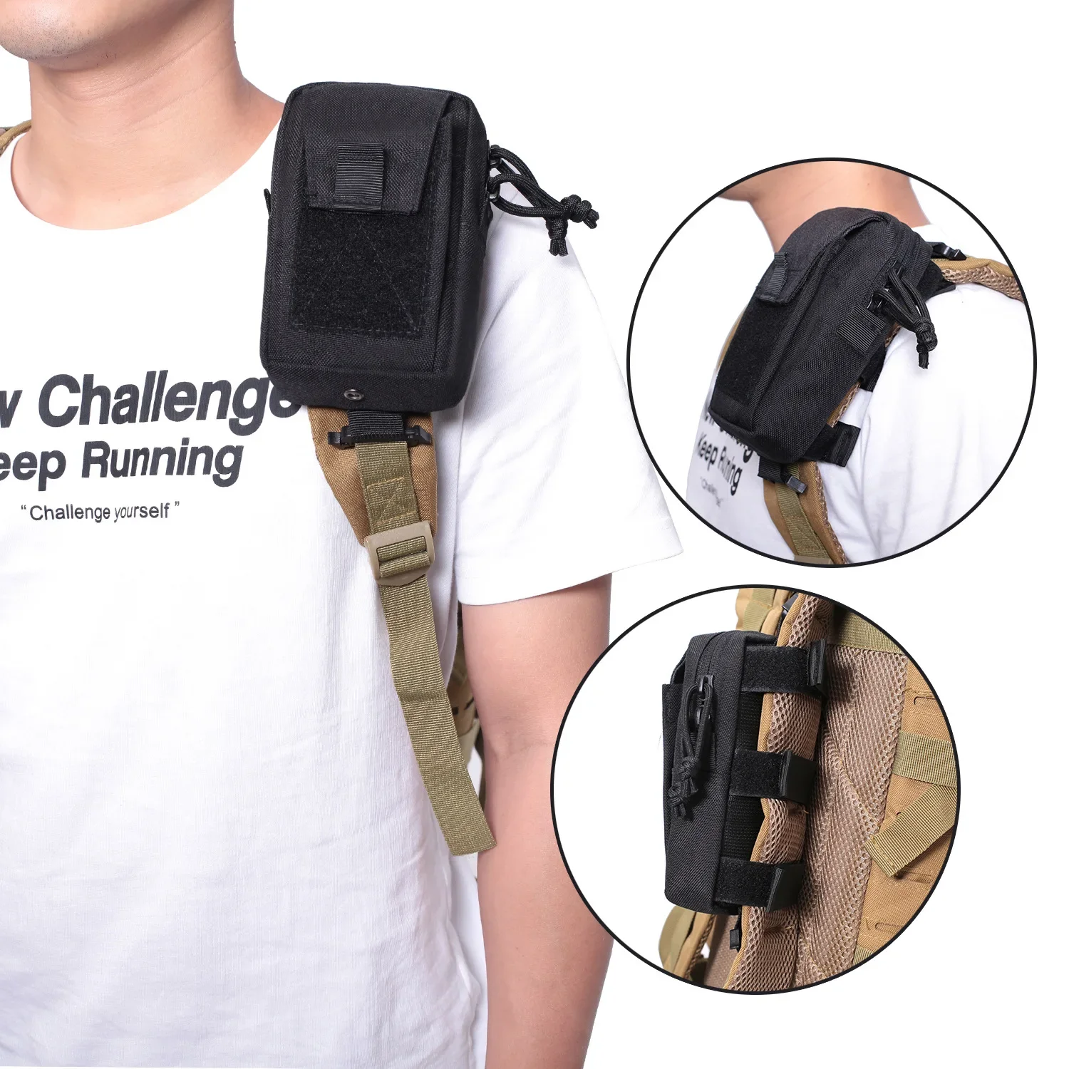 Molle Backpack Strap Phone Hol - đánh giá và giá Edc Carry Belt