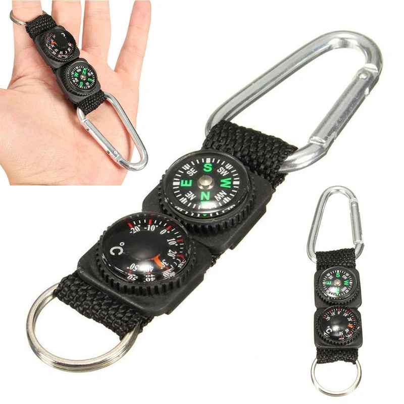 1pc Universal Multifunction 3  - đánh giá và giá Compass Keychain Mini