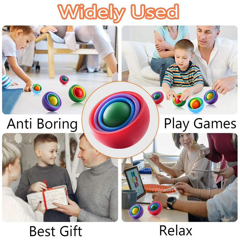 3D Rotation Ball Fidget Gyro S - đánh giá và giá Fidget Spinner Bearing