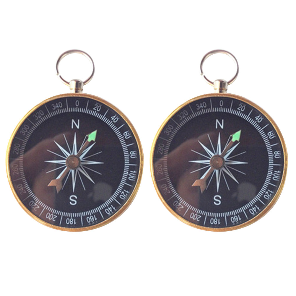 2Pcs Premium Metal Mini Compas - đánh giá và giá Compass Keychain Mini