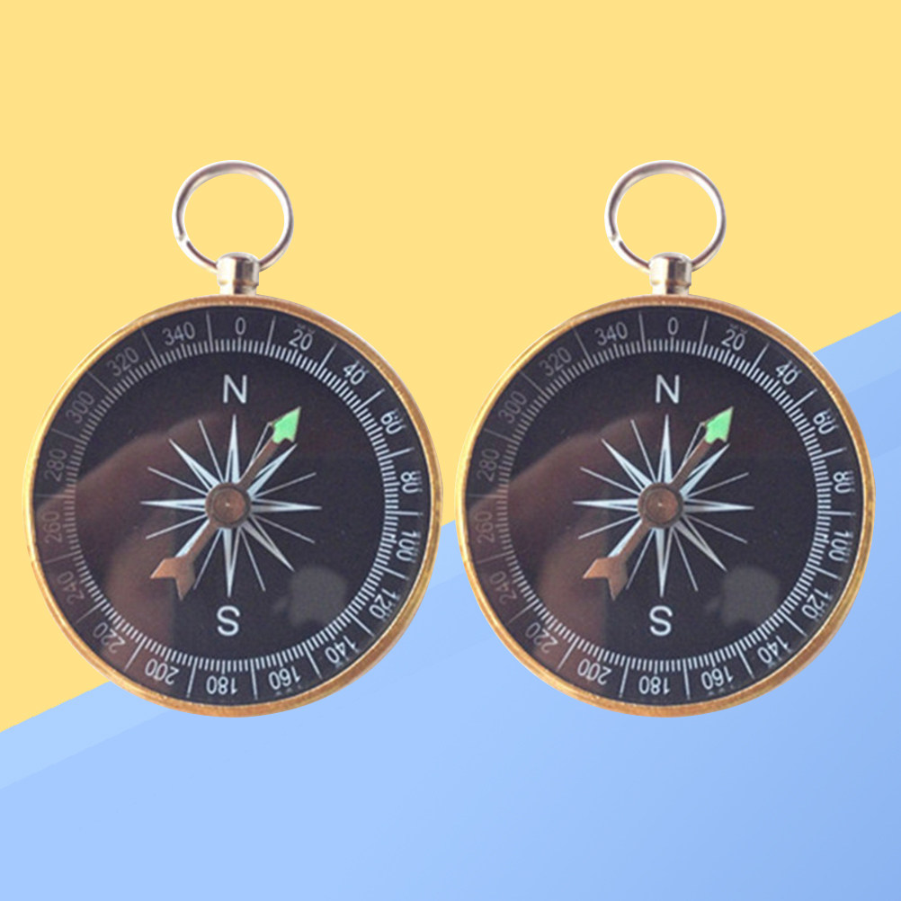 2Pcs Premium Metal Mini Compas - đánh giá và giá Compass Keychain Mini
