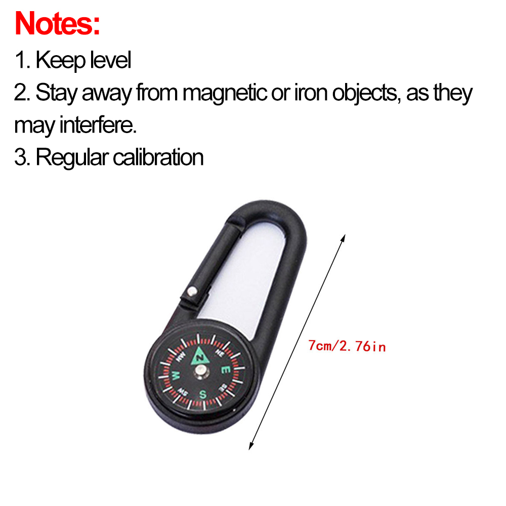 Outdoor Compass Carabiner Mini - đánh giá và giá Compass Keychain Mini