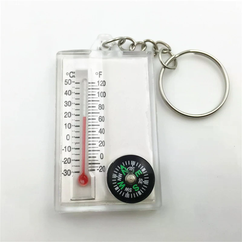 Outdoor Mountaineering Buckle  - đánh giá và giá Compass Keychain Mini