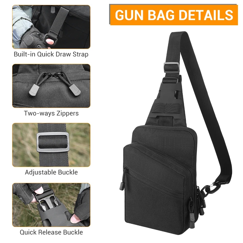 Tactical Pistol Gun Bag Concea - đánh giá và giá Edc Carry Pistols