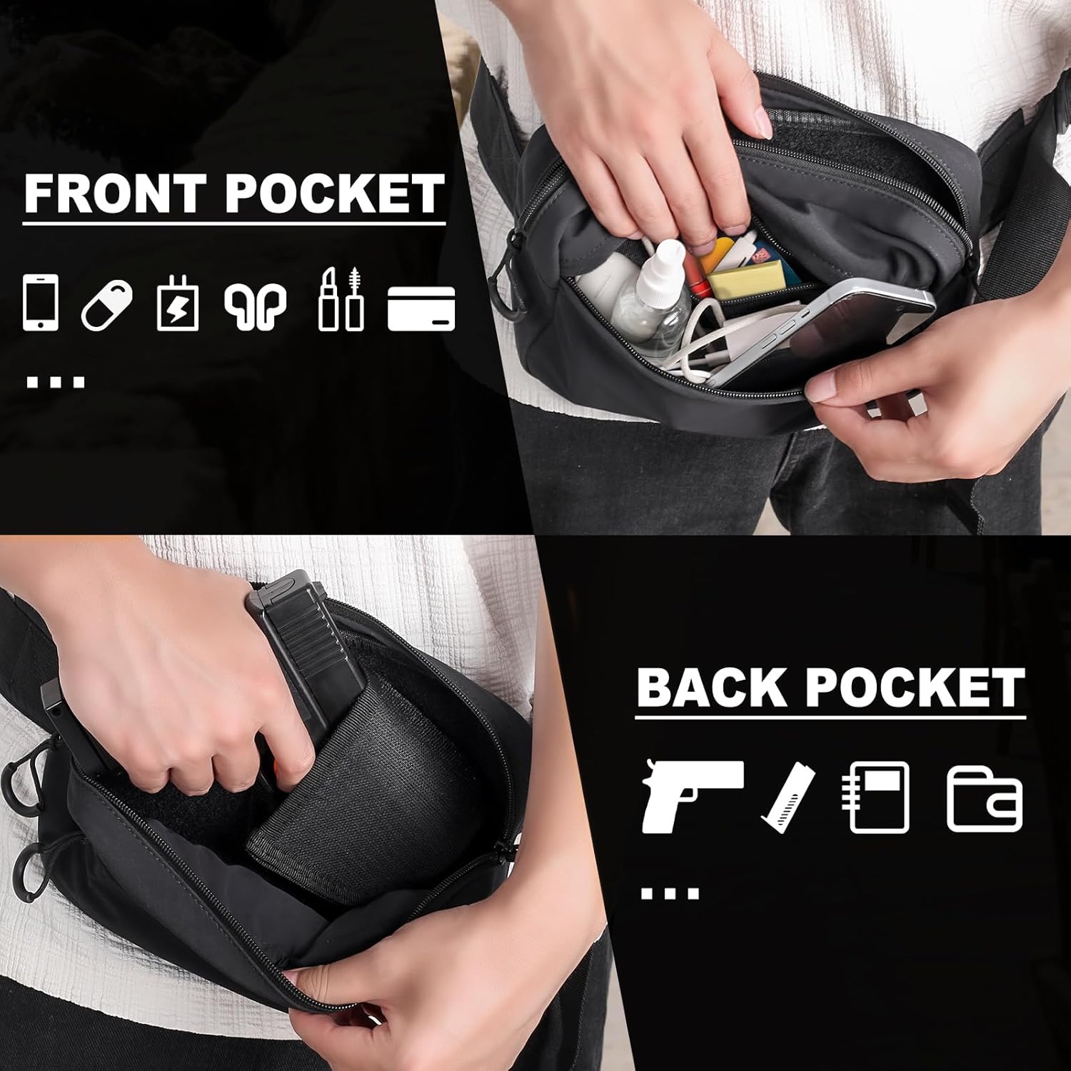 Tactical Fanny Pack with Holst - đánh giá và giá Edc Carry Pistols